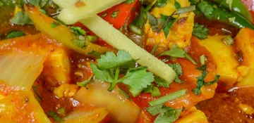 Červené kari s tofu